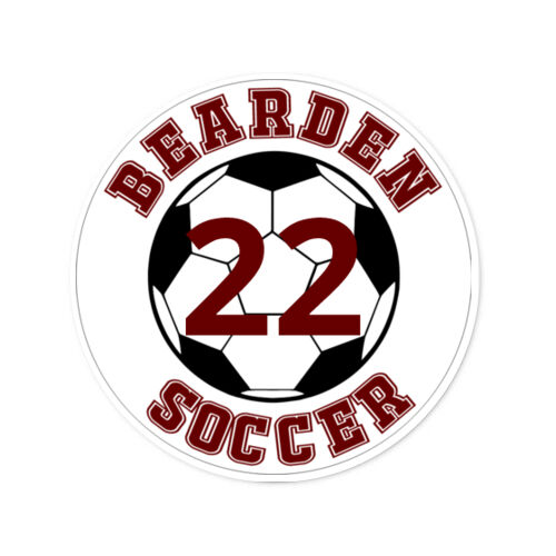 Player Number  - Round  1/4" Thick Premium Mousepad  Thumbnail