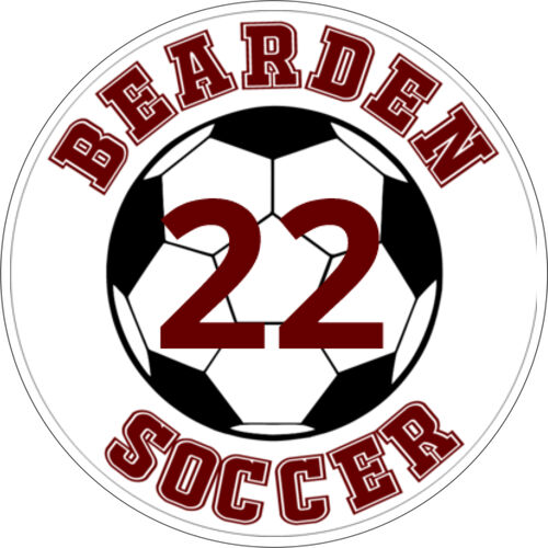 Player Number  - 5.75 in. Circle Car Magnet  Thumbnail