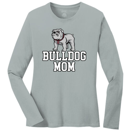 Personalized Front with Name/Number Back - Ladies Long Sleeve Core Cotton Tee Thumbnail