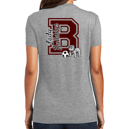 Lady Bulldogs B Front Crest & Full Back   - Women's Perfect Tri ® Tee Thumbnail