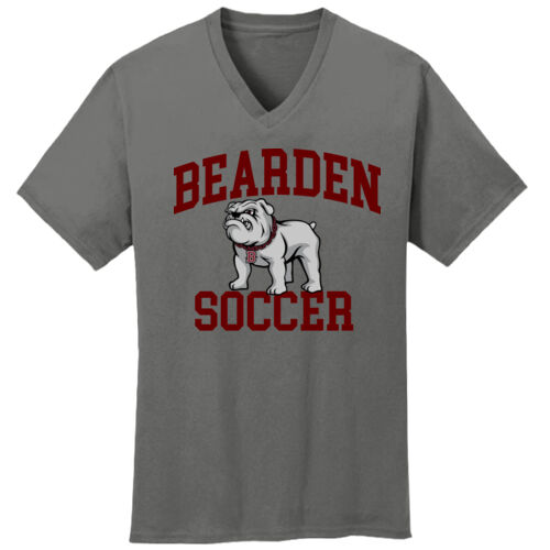 Bearden Soccer Dog  - Core Cotton V Neck Tee Thumbnail