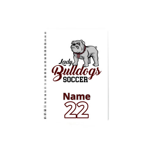 Name & Number  - Plastic Spiral Ring Notebook Journal - 8.27" X 11.69" Thumbnail