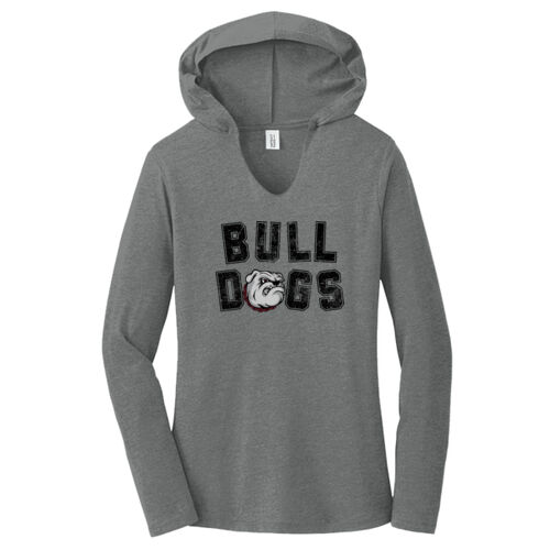 Vintage Bulldogs  - Women's Perfect Tri ® Long Sleeve Hoodie Thumbnail