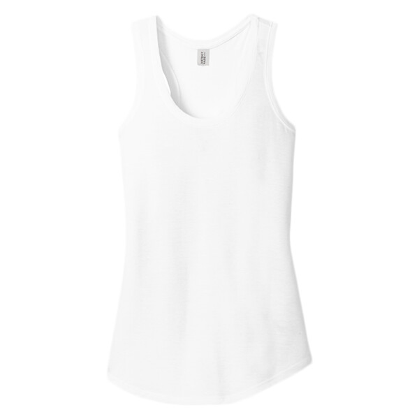 Custom No Minimum District Women's Perfect Tri Racer Tank DM138L Front View