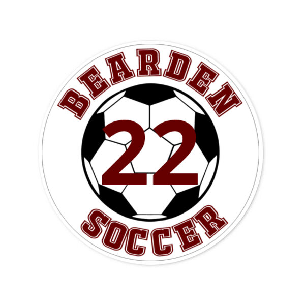 Player Number  - Round  1/4" Thick Premium Mousepad  Thumbnail