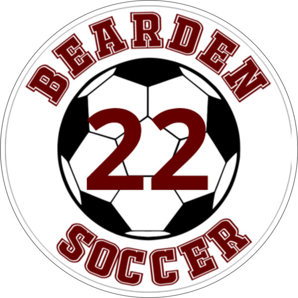 Player Number  - 5.75 in. Circle Car Magnet  Thumbnail