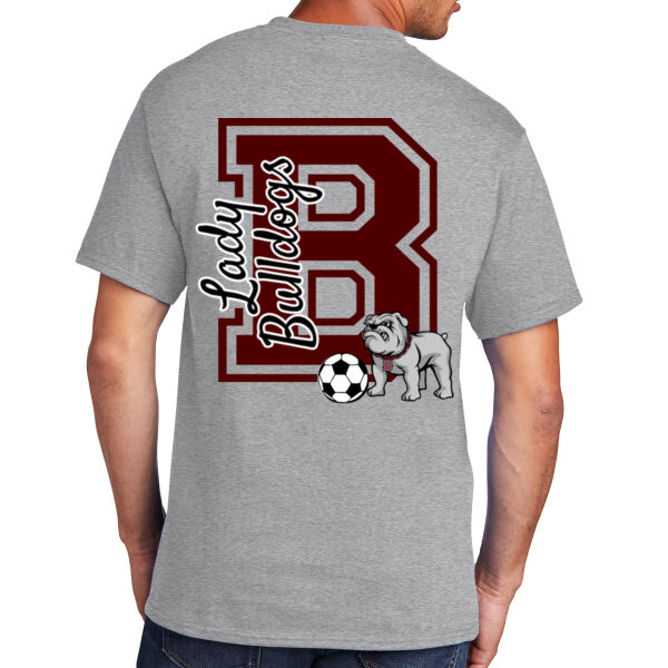 Lady Bulldogs B Front Crest & Full Back   - Core Cotton Tee Thumbnail