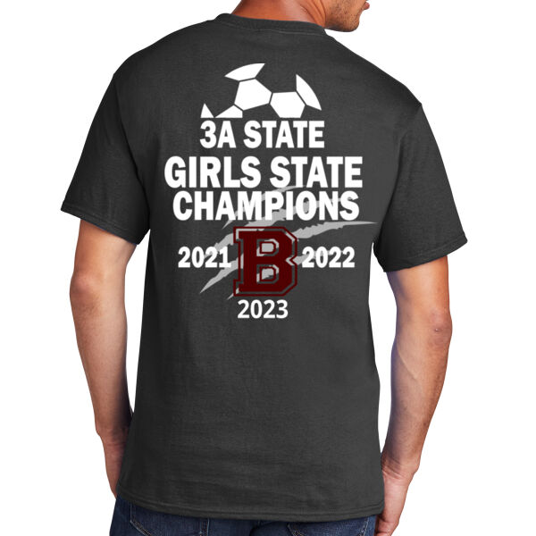 State Champs Crest Front & Full Back   - Core Cotton Tee Thumbnail