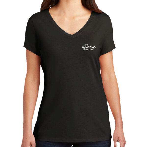 State Champs Crest Front & Full Back   - Women's Perfect Tri ® V Neck Tee Thumbnail