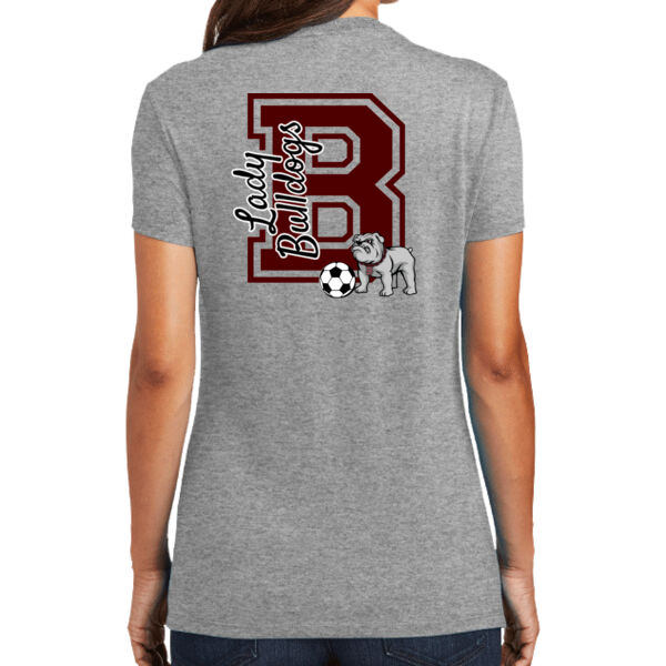 Lady Bulldogs B Front Crest & Full Back   - Women's Perfect Tri ® Tee Thumbnail