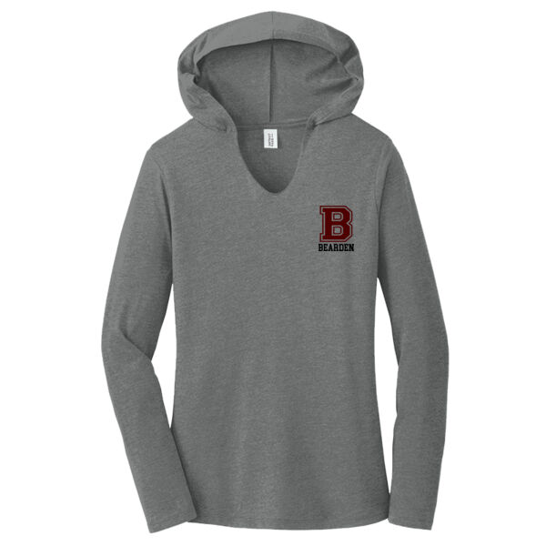 Lady Bulldogs B Front Crest & Full Back   - Women's Perfect Tri ® Long Sleeve Hoodie Thumbnail