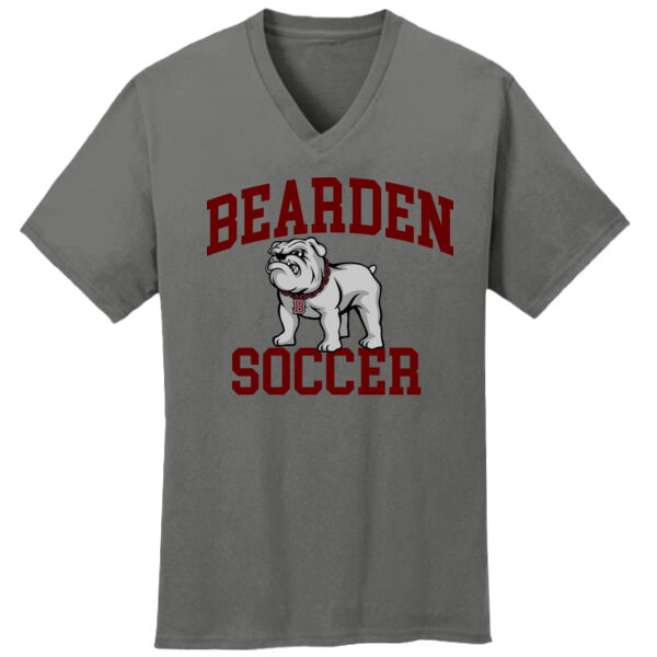 Bearden Soccer Dog  - Core Cotton V Neck Tee Thumbnail