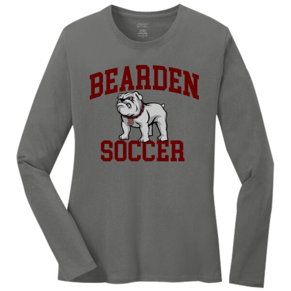 Bearden Soccer Dog  - Ladies Long Sleeve Core Cotton Tee Thumbnail