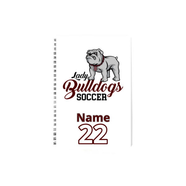 Name & Number  - Plastic Spiral Ring Notebook Journal - 8.27" X 11.69" Thumbnail