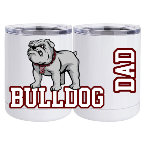 Personalized - 10 oz White Stainless Steel Short Tumbler Thumbnail