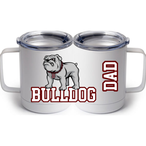 Personalized - 10 oz White Stainless Steel Coffee Mug Thumbnail