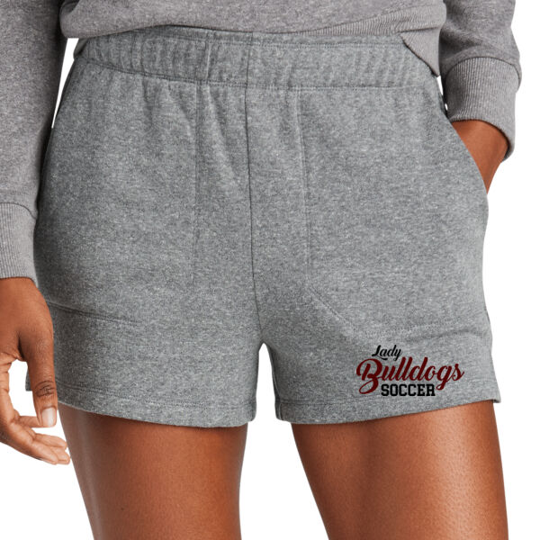 Lady Bulldog Soccer Script - Women's Perfect Tri ® Fleece Short Thumbnail