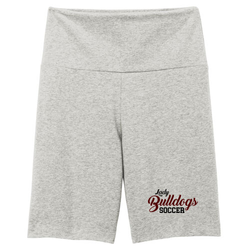 Lady Bulldog Soccer Script - Women's Flex High Waist Bike Short Thumbnail