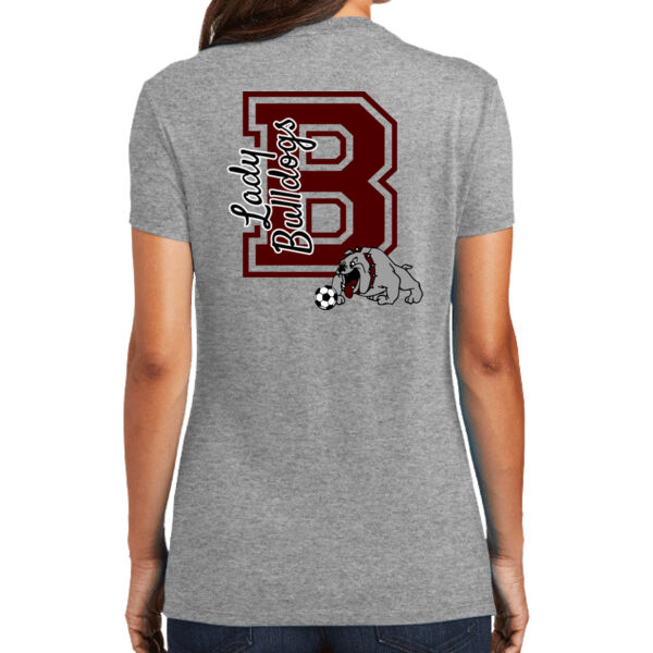 Lady Bulldogs B Front Crest & Full Back - Women's Perfect Tri ® Tee 2 Thumbnail