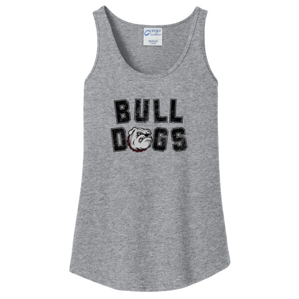Vintage Bulldogs  - Ladies Core Cotton Tank Top Thumbnail