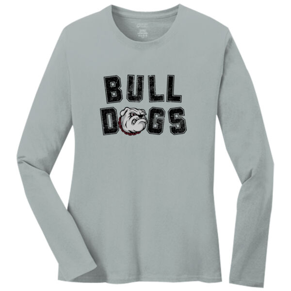 Vintage Bulldogs  - Ladies Long Sleeve Core Cotton Tee Thumbnail