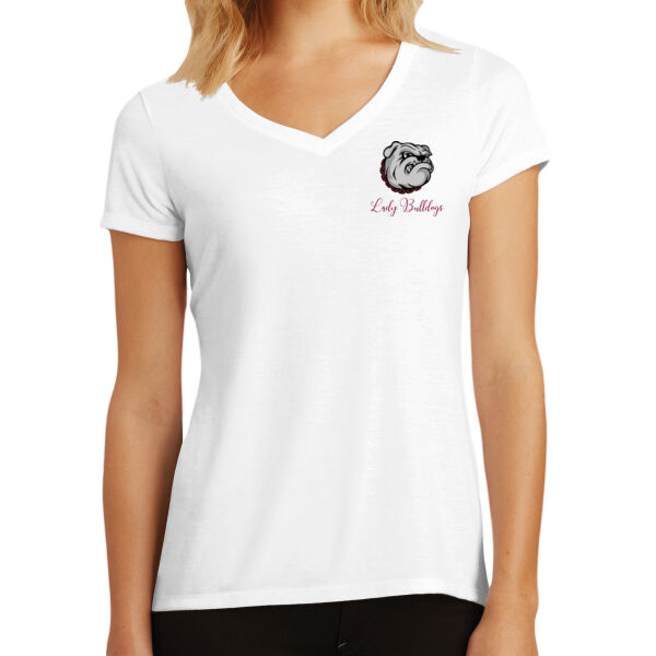 Paw Column Back  - Women's Perfect Tri ® V Neck Tee Thumbnail