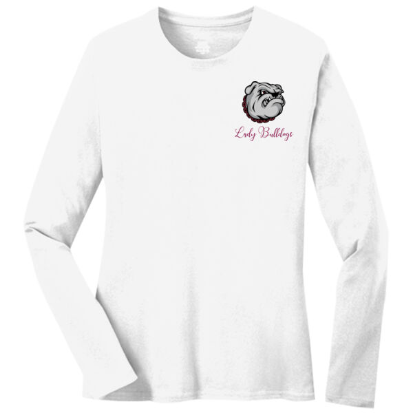 Paw Column Back  - Ladies Long Sleeve Core Cotton Tee Thumbnail