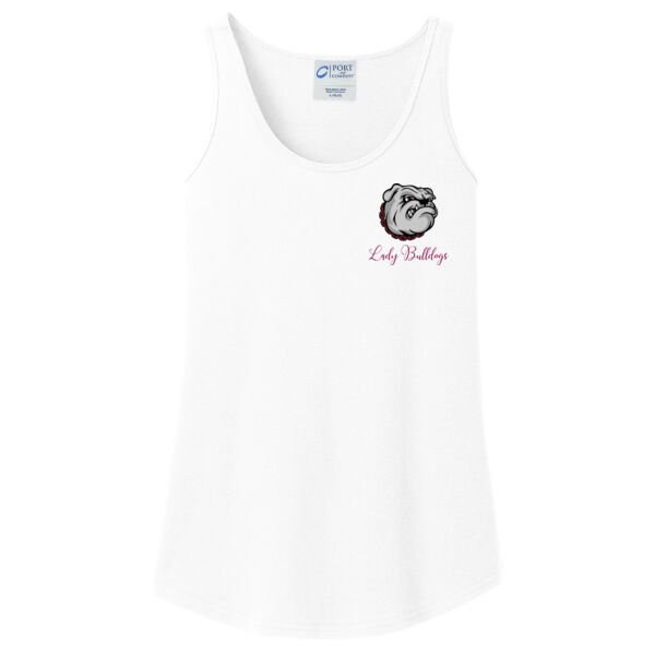 Paw Column Back  - Ladies Core Cotton Tank Top Thumbnail