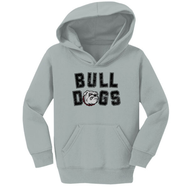 Vintage Bulldogs  - Toddler Core Fleece Pullover Hooded Sweatshirt Thumbnail