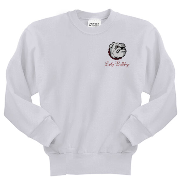 Paw Column Left Sleeve   - Youth Core Fleece Crewneck Sweatshirt Thumbnail