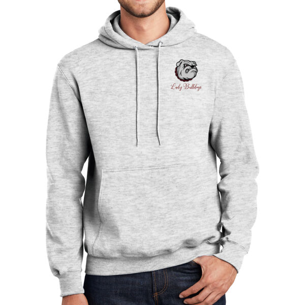 Paw Column Left Sleeve   - Essential Fleece Pullover Hooded Sweatshirt Thumbnail
