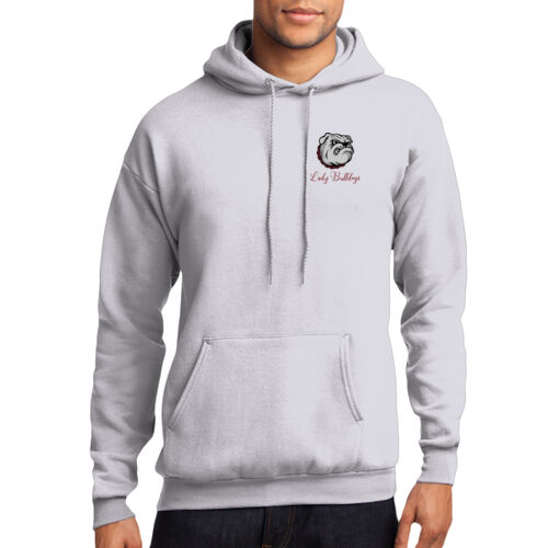 Paw Column Left Sleeve   - Core Fleece Pullover Hooded Sweatshirt Thumbnail