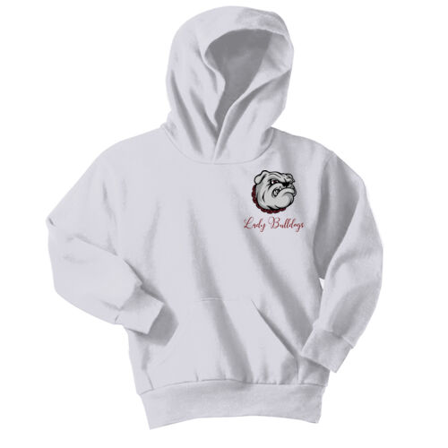 Paw Column Left Sleeve   - Youth Core Fleece Pullover Hooded Sweatshirt Thumbnail