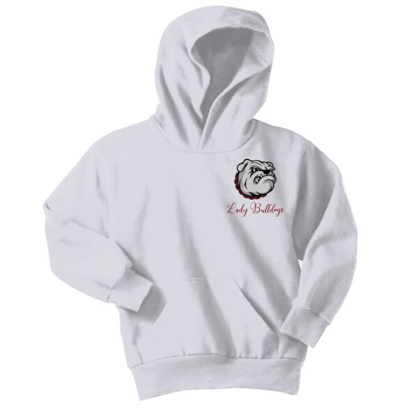 Paw Column Left Sleeve   - Youth Core Fleece Pullover Hooded Sweatshirt Thumbnail