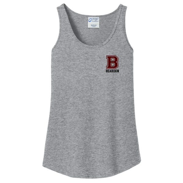 Lady Bulldogs B Front Crest & Full Back   - Ladies Core Cotton Tank Top Thumbnail