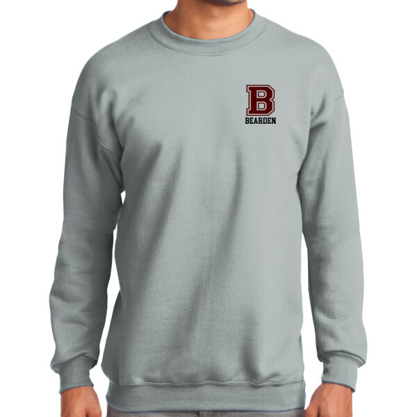 Lady Bulldogs B Front Crest & Full Back   - Tall Essential Fleece Crewneck Sweatshirt Thumbnail