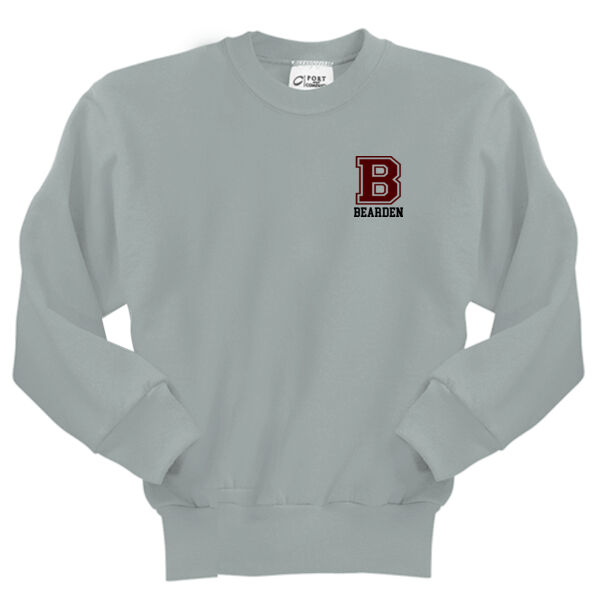 Lady Bulldogs B Front Crest & Full Back   - Youth Core Fleece Crewneck Sweatshirt Thumbnail