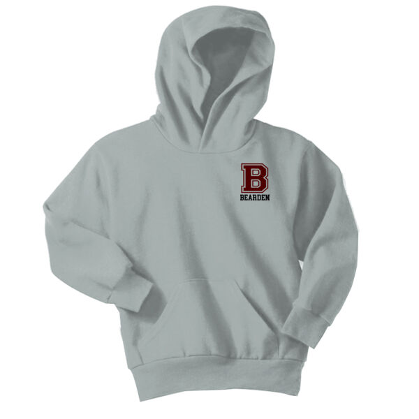Lady Bulldogs B Front Crest & Full Back   - Youth Core Fleece Pullover Hooded Sweatshirt Thumbnail
