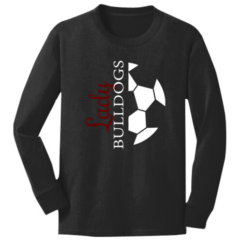 LadyB Half Ball   - Youth Long Sleeve Core Cotton Tee Thumbnail