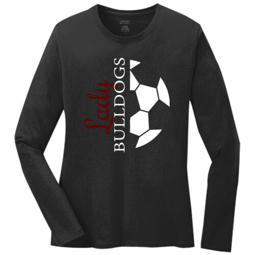 LadyB Half Ball   - Ladies Long Sleeve Core Cotton Tee Thumbnail