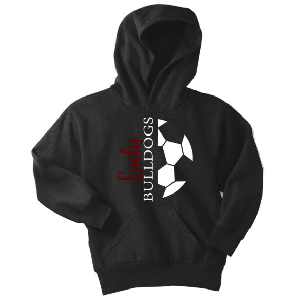 LadyB Half Ball   - Youth Core Fleece Pullover Hooded Sweatshirt Thumbnail