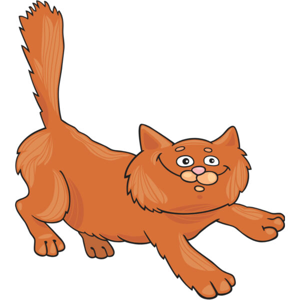 Colored Cartoon Cat 3 Thumbnail