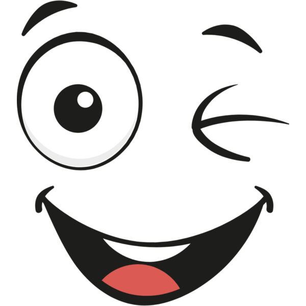 Cartoon Happy Wink Face 3 Thumbnail