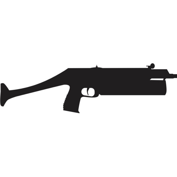 Assault Rifle Gun Silhouette 5 Thumbnail