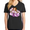 Ladies Core Cotton V-Neck Tee Thumbnail