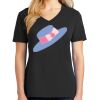 Ladies Core Cotton V-Neck Tee Thumbnail
