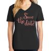 Ladies Core Cotton V-Neck Tee Thumbnail