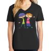 Ladies Core Cotton V-Neck Tee Thumbnail