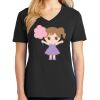 Ladies Core Cotton V-Neck Tee Thumbnail