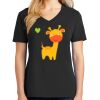 Ladies Core Cotton V-Neck Tee Thumbnail